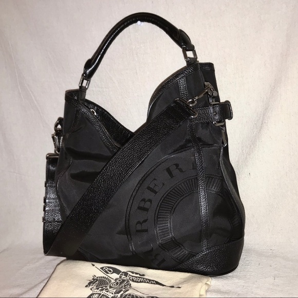 Burberry Handbags - 🎭SOLD🎭 BURBERRY Jacquard Logo 2-Way Hobo